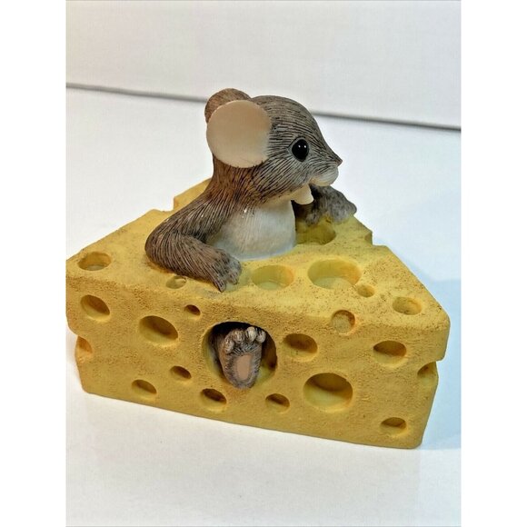 Charming Tails Fitz and Floyd Say Cheese Mouse Figurine 89/167 - Picture 2 of 12